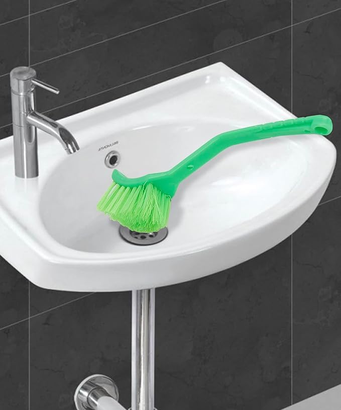 Combo Set Kitchen Wiper Nylon Wet and Dry Wiper with Wash Basin Brush