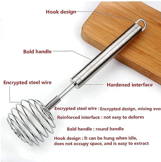 Handheld Steel Wire Egg Whisk Hand Egg Mixer