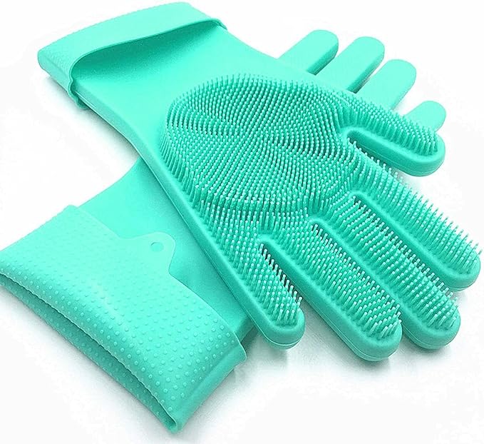 Silicone Dish Washing Gloves for Kitchen Cleaning